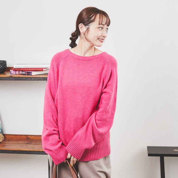 ［洗える］ラムウールブレンドエポーレットスリーブニットプルオーバー | coen【women】 | 詳細画像8 