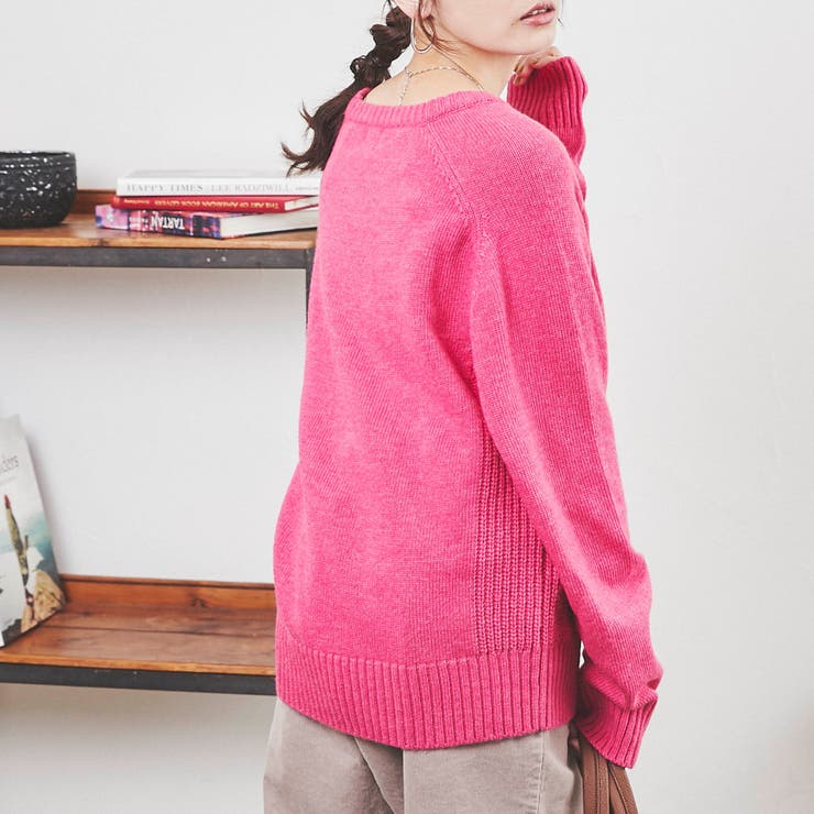 ［洗える］ラムウールブレンドエポーレットスリーブニットプルオーバー | coen【women】 | 詳細画像9 