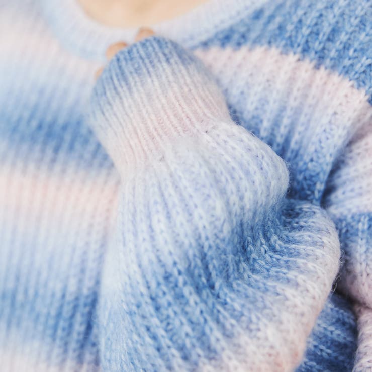 洗える］ふわふわグラデーションニット[品番：COEW0003861]｜coen