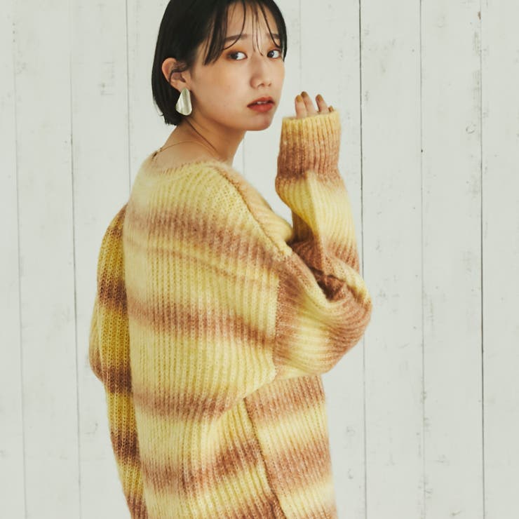 洗える］ふわふわグラデーションニット[品番：COEW0003861]｜coen