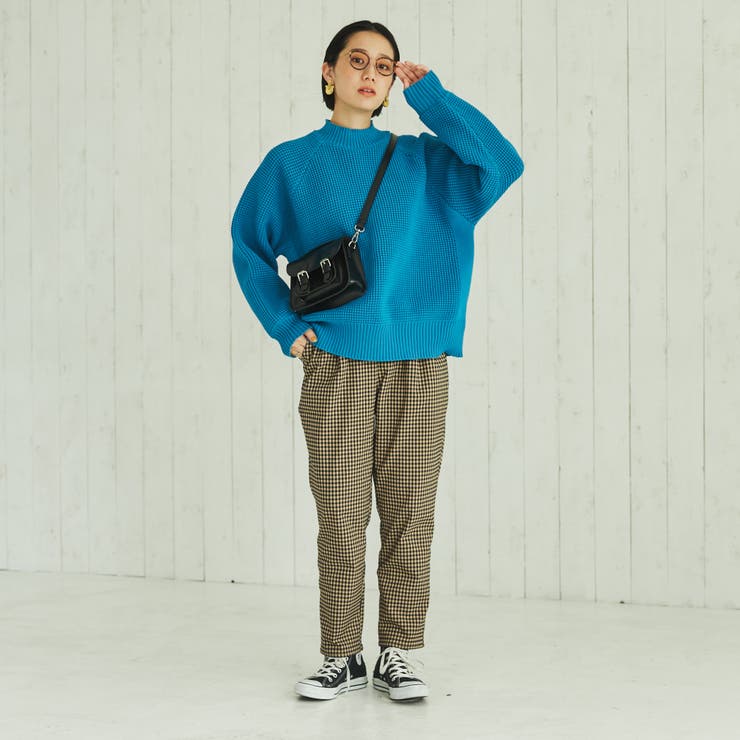 洗える］もちふわモックネックニットプルオーバー[品番：COEW0003786