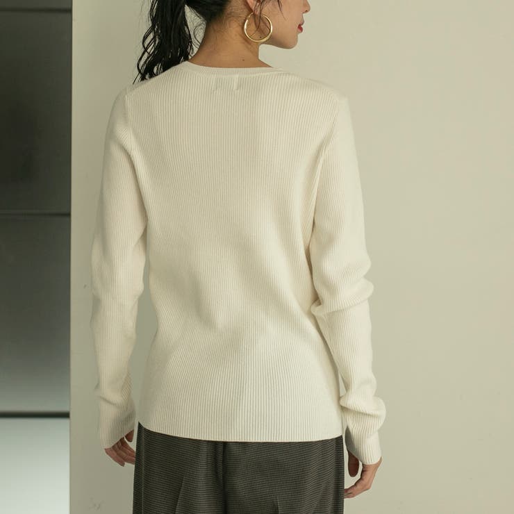 クルーネックリブニット[品番：COEW0004759]｜coen【women】（コーエン