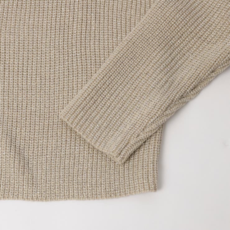 ローゲージ畦ラメボートネックニット | coen【women】 | 詳細画像23 