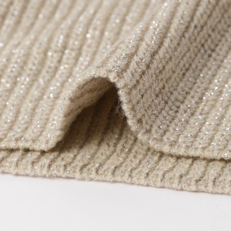 ローゲージ畦ラメボートネックニット | coen【women】 | 詳細画像25 