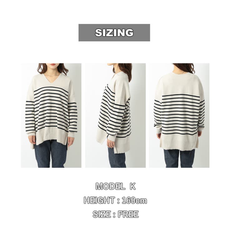 ミラノリブVネックニット（WEB限定カラー）[品番：COEW0004865]｜coen