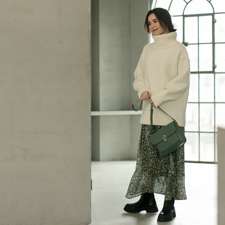 【WEB限定】ミドルゲージタートルネックニット | coen【women】 | 詳細画像19 