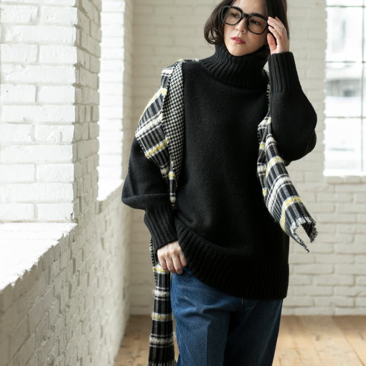 【WEB限定】ミドルゲージタートルネックニット | coen【women】 | 詳細画像24 