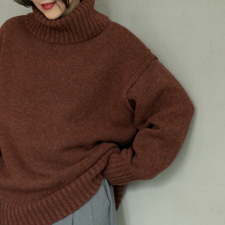 【WEB限定】ミドルゲージタートルネックニット | coen【women】 | 詳細画像35 