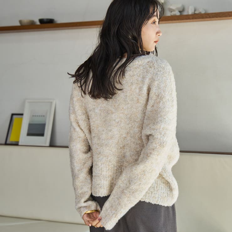 ボートネックブークレーニット[品番：COEW0004934]｜coen【women