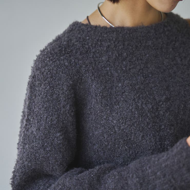 ボートネックブークレーニット[品番：COEW0004934]｜coen【women