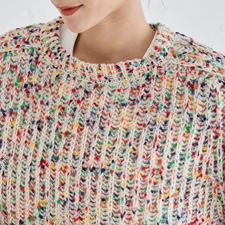 カスリネップヤーンミックスカラーニット | coen【women】 | 詳細画像10 