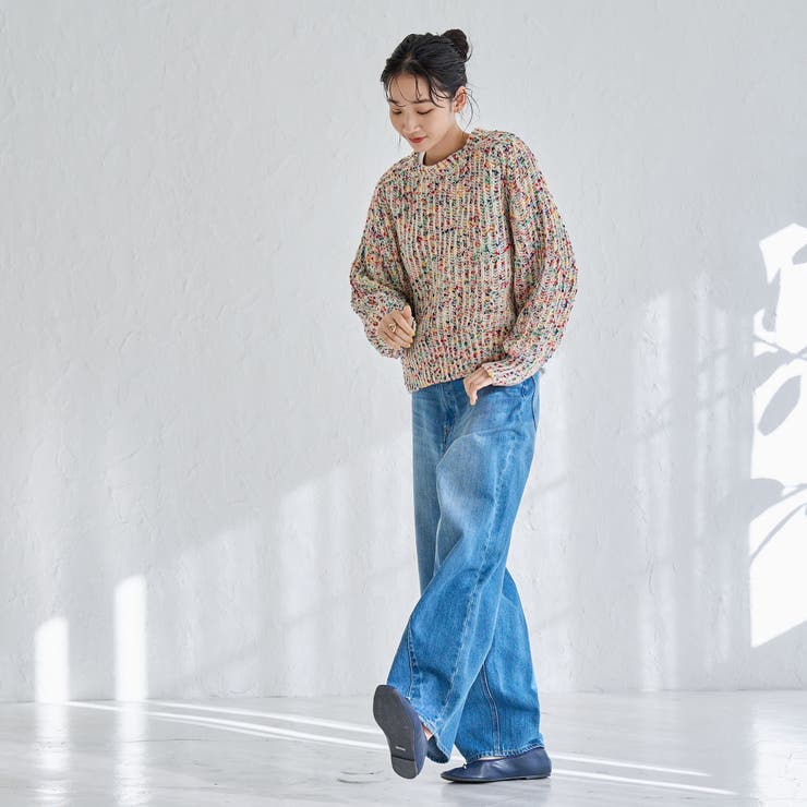 カスリネップヤーンミックスカラーニット | coen【women】 | 詳細画像12 