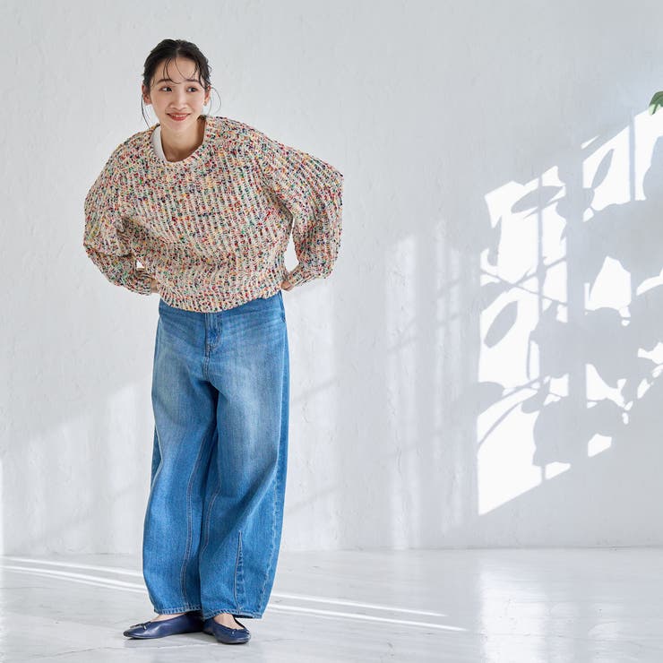 カスリネップヤーンミックスカラーニット | coen【women】 | 詳細画像7 