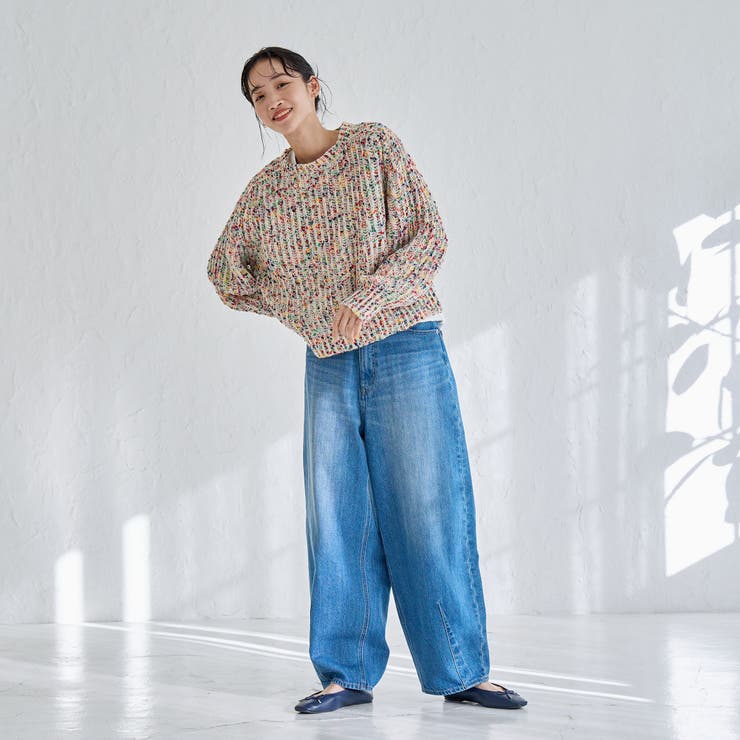 カスリネップヤーンミックスカラーニット | coen【women】 | 詳細画像8 