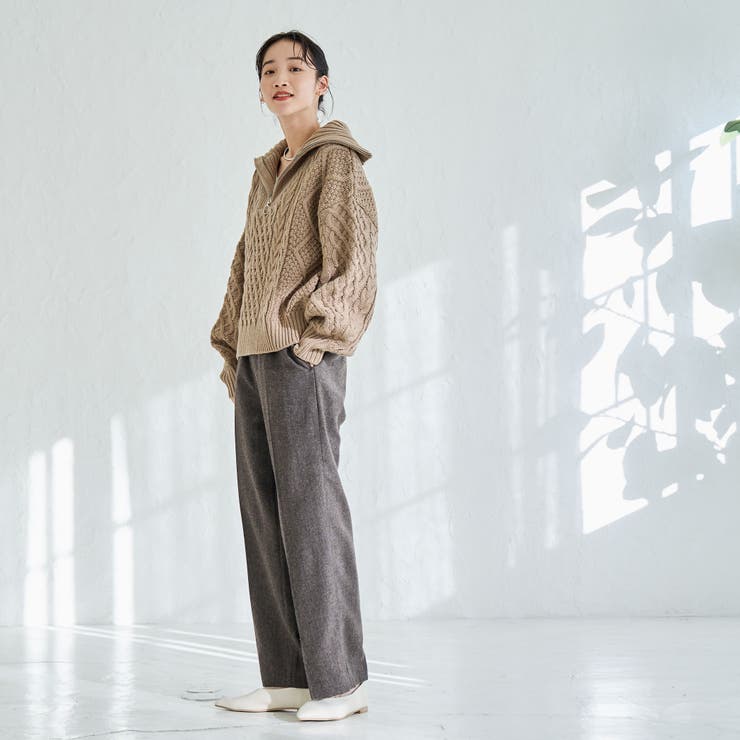 ケーブルハーフジップニット | coen【women】 | 詳細画像10 