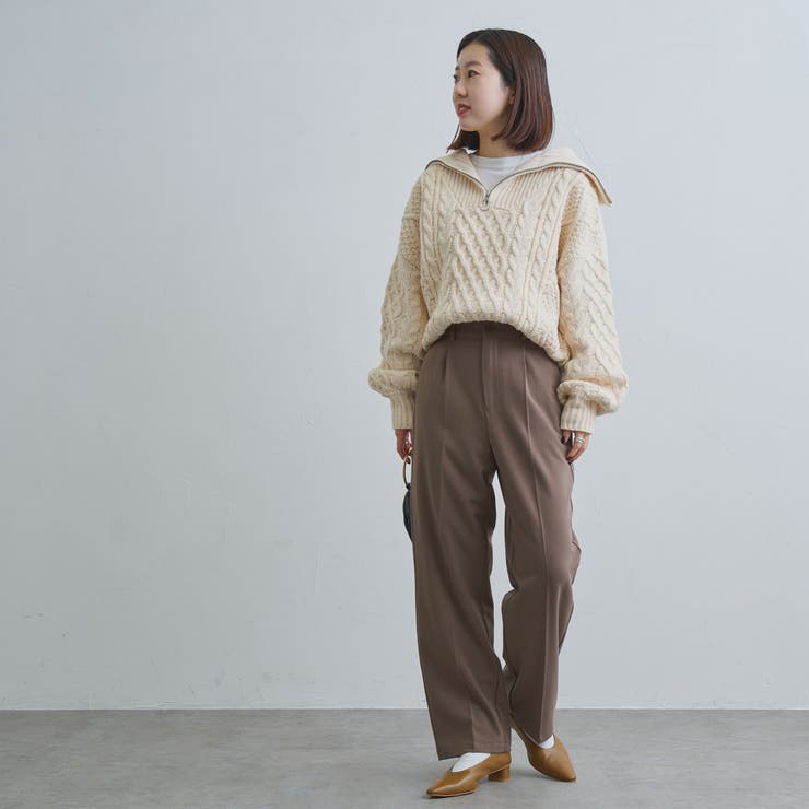 ケーブルハーフジップニット | coen【women】 | 詳細画像22 