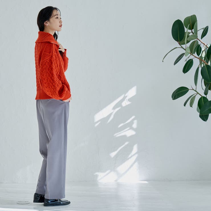 ケーブルハーフジップニット | coen【women】 | 詳細画像33 