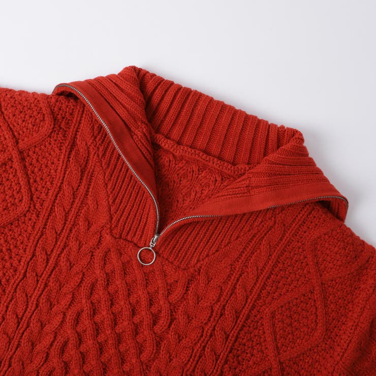 ケーブルハーフジップニット | coen【women】 | 詳細画像36 