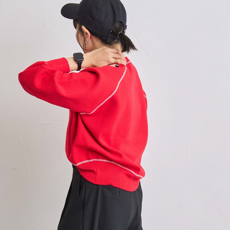 配色ステッチスウェットライクニット | coen【women】 | 詳細画像20 