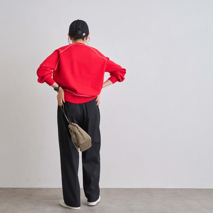 配色ステッチスウェットライクニット | coen【women】 | 詳細画像24 