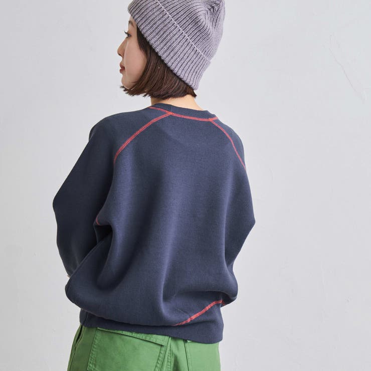配色ステッチスウェットライクニット | coen【women】 | 詳細画像35 