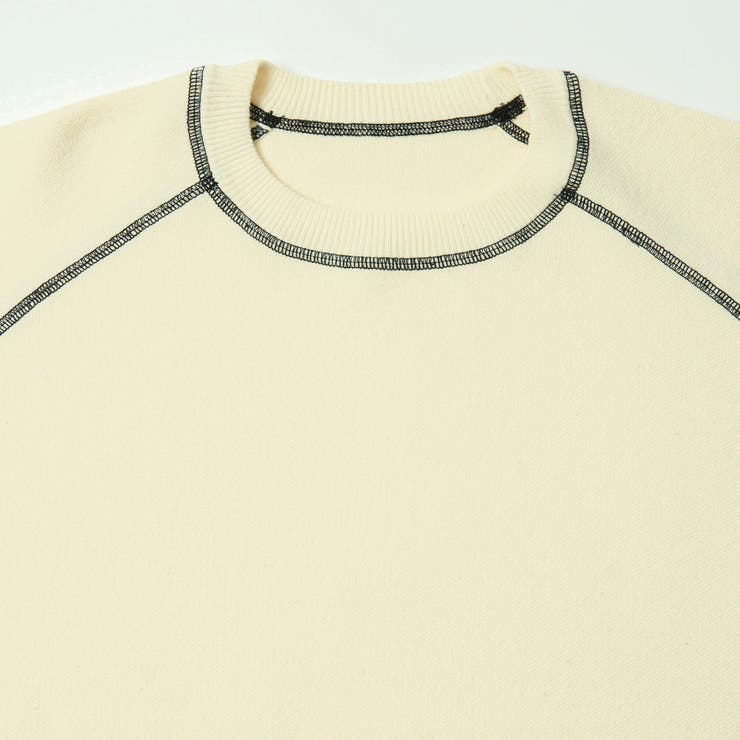 配色ステッチスウェットライクニット | coen【women】 | 詳細画像8 