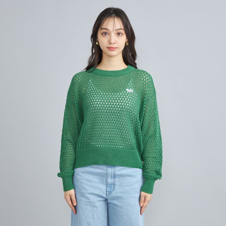 PENNEYS(ぺニーズ)別注メッシュクルーネックニット[品番 PENNEYS(ぺニーズ)別注メッシュクルーネックニット[品番