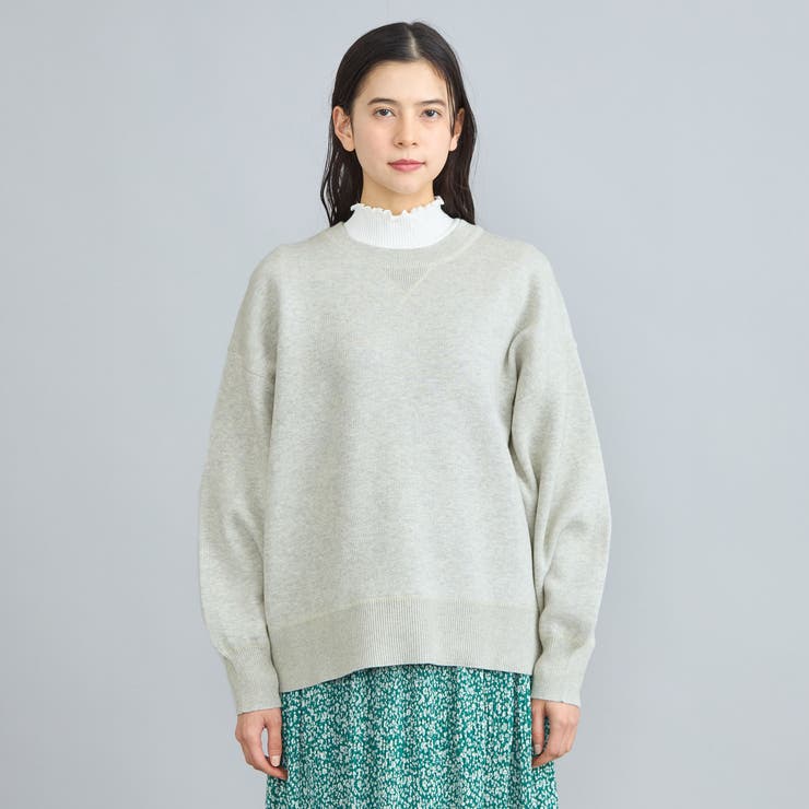 スウェットライククルーネックニット[品番：COEW0005173]｜coen【women
