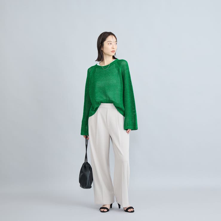 スパンコール＆ラメメッシュニット | coen【women】 | 詳細画像18 