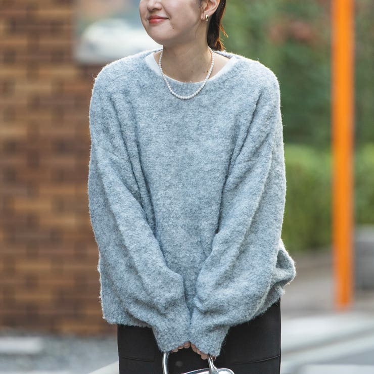 ◆ホーンガーメント◆レディースボーダー柄クルーネック GOOD PEOPLE GOOD STITCHING GOOD PRODUCT for ESTNATION / モック