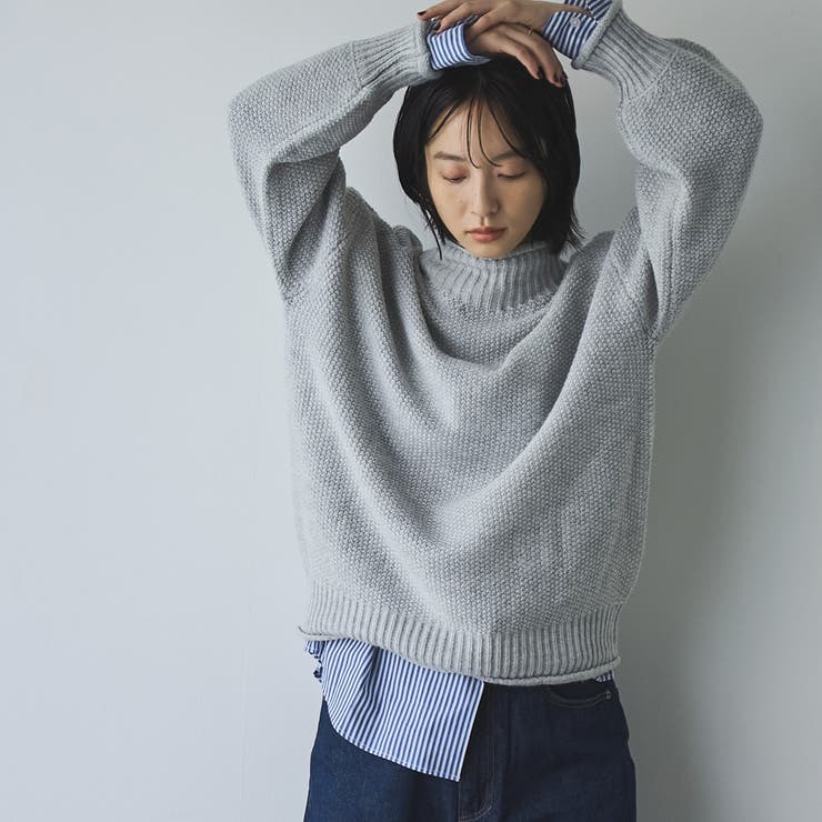 【極美品】MADISONBLUE ガウンニット2024年モデル 異素材ミックス HAND-KNITTED HELLO COWICHAN FUR | KNIT | MADISONBLUE