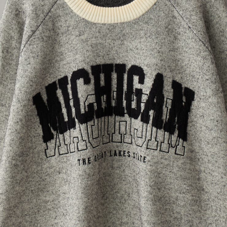 【もちフワ触感×1枚で映えるロゴデザイン】フェザーヤーンロゴジャガードニット | coen【women】 | 詳細画像20 