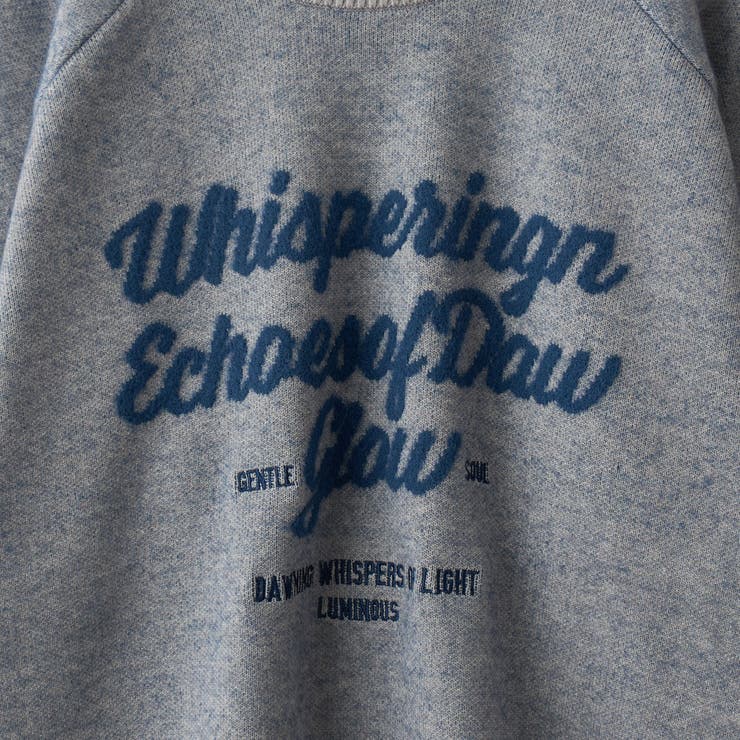 【もちフワ触感×1枚で映えるロゴデザイン】フェザーヤーンロゴジャガードニット | coen【women】 | 詳細画像22 