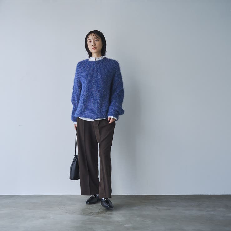 ミックスヤーンアゼ編みフェザータッチニット | coen【women】 | 詳細画像10 