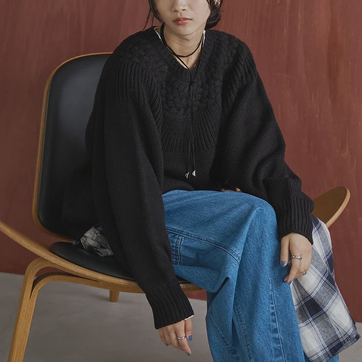 ゆる×あったか/7色展開】キュウシンタンショクニット[品番