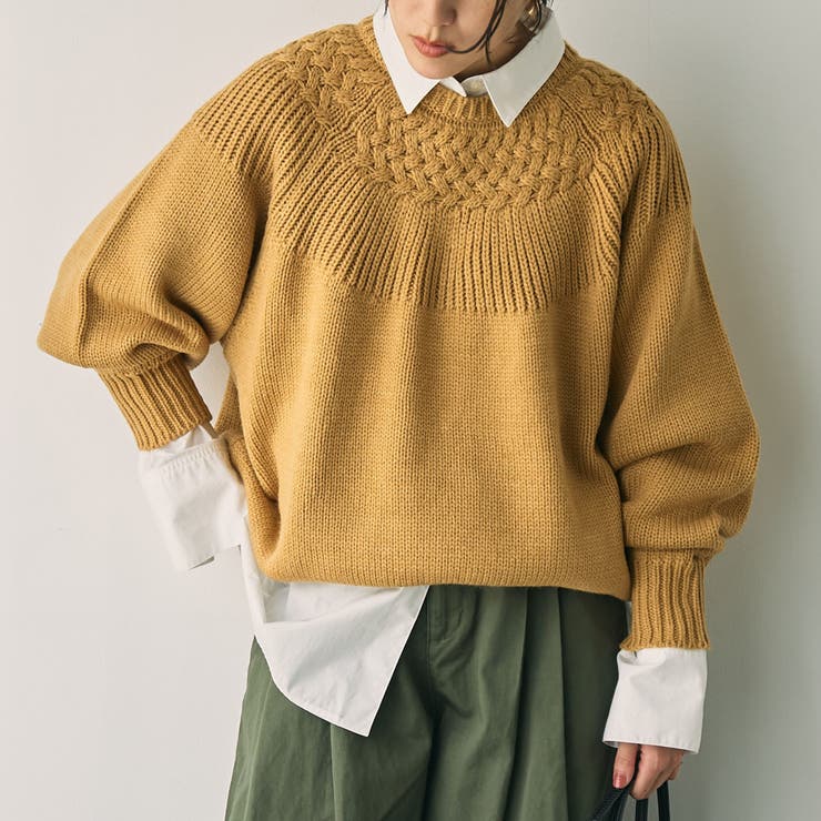 MUSTARD | 【ゆる×あったか/7色展開】キュウシンタンショクニット | coen【women】