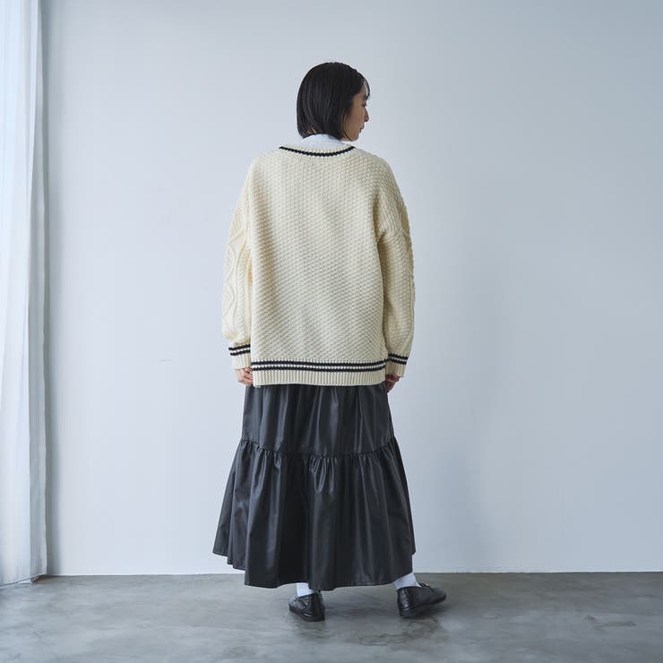 ケーブル編みVネックラインカーディガン | coen【women】 | 詳細画像14 