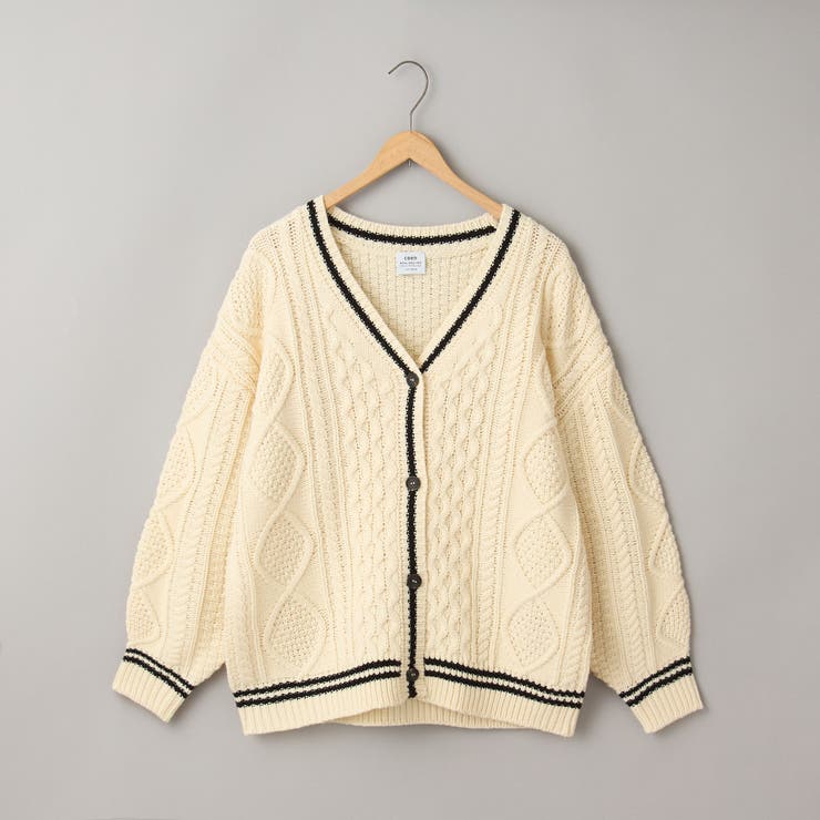 ケーブル編みVネックラインカーディガン | coen【women】 | 詳細画像15 