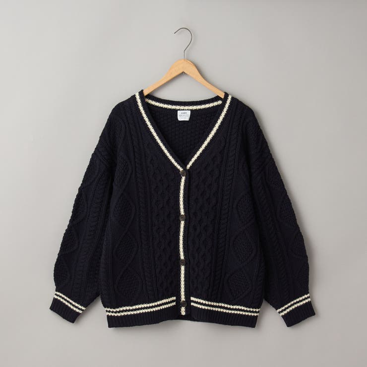 ケーブル編みVネックラインカーディガン | coen【women】 | 詳細画像17 