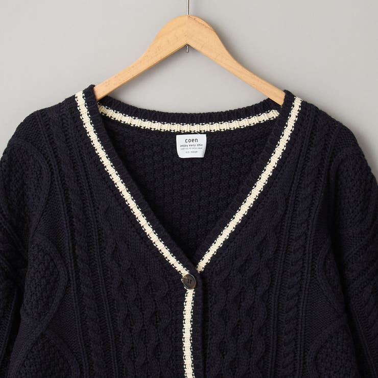 ケーブル編みVネックラインカーディガン | coen【women】 | 詳細画像19 