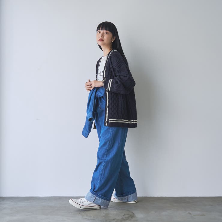 ケーブル編みVネックラインカーディガン | coen【women】 | 詳細画像7 