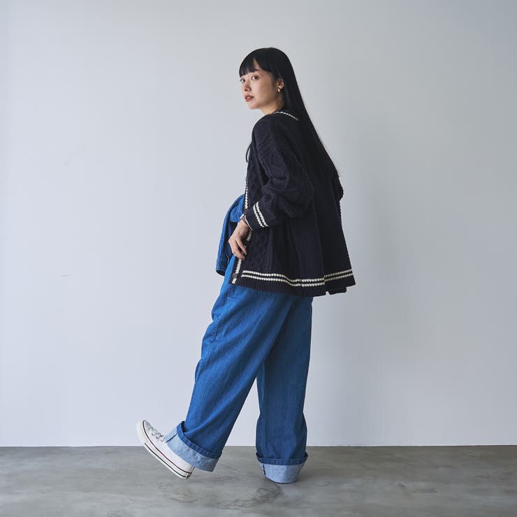 ケーブル編みVネックラインカーディガン | coen【women】 | 詳細画像8 