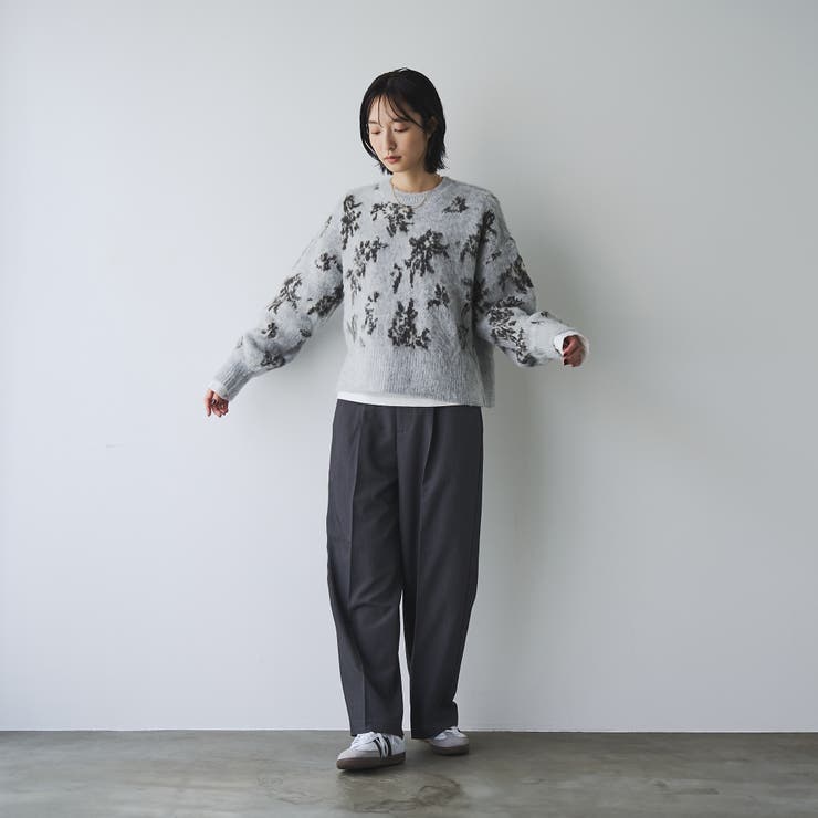 【ふんわりルーズなイマドキニット】ニュアンスフラワージャガードニット | coen【women】 | 詳細画像12 