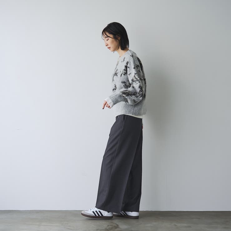 【ふんわりルーズなイマドキニット】ニュアンスフラワージャガードニット | coen【women】 | 詳細画像13 