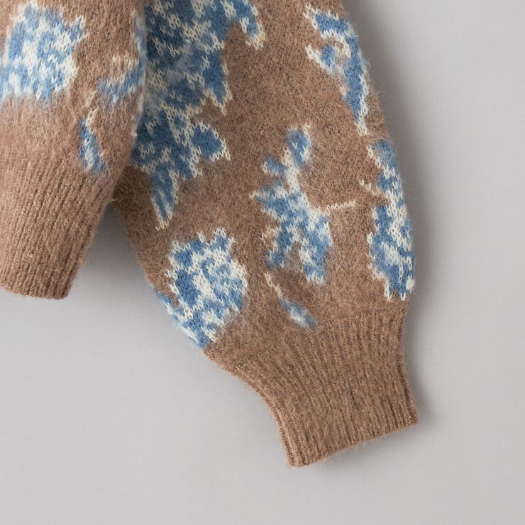 【ふんわりルーズなイマドキニット】ニュアンスフラワージャガードニット | coen【women】 | 詳細画像24 