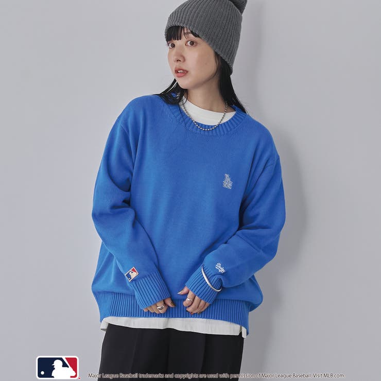 【スポーティ×ガーリー好バランス】MLB別注ワンポイントロゴクルーネックニット | coen【women】 | 詳細画像19 