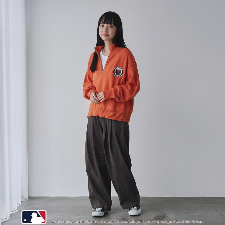 【1枚で着映え】MLB別注ワンポイントロゴハーフジップニット | coen【women】 | 詳細画像13 