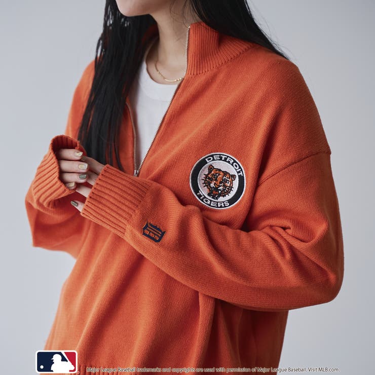 【1枚で着映え】MLB別注ワンポイントロゴハーフジップニット | coen【women】 | 詳細画像9 