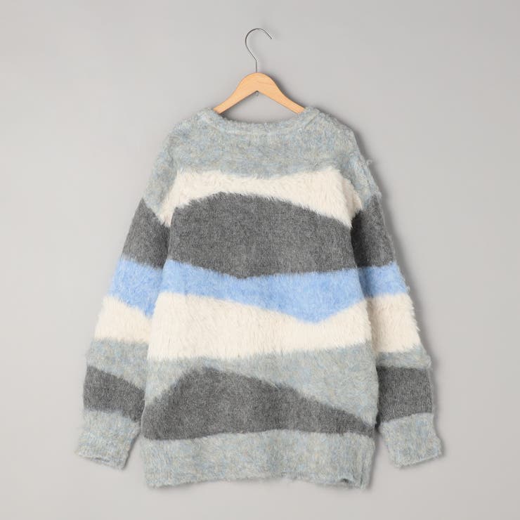 ミックスヤーンカラーブロックニット | coen【women】 | 詳細画像18 