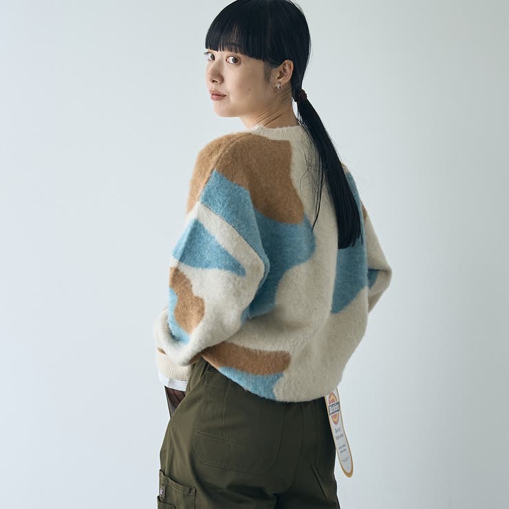 【1枚で映える主役級】マーブルカラー起毛ニットプルオーバー | coen【women】 | 詳細画像10 